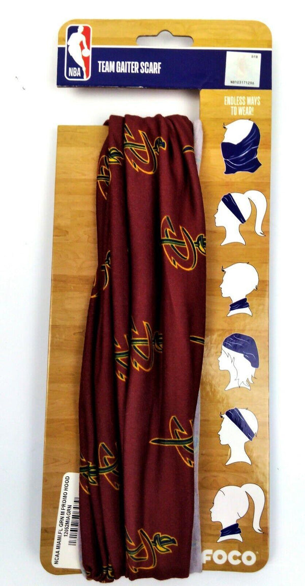 FOCO NBA Team Multiuse Fans Scarf Neck Gaiter Printed - Unisex Adult