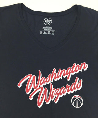 Washington Wizards '47 Women's Tee Navy Short Sleeved V-Neck - Large