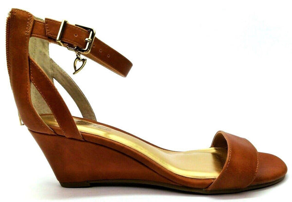 Thalia Sodi Women's Areyana Open Toe Casual Platform Sandals Cognac Size 6.5M