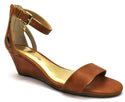 Thalia Sodi Women's Areyana Open Toe Casual Platform Sandals Cognac Size 6.5M