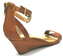 Thalia Sodi Women's Areyana Open Toe Casual Platform Sandals Cognac Size 6.5M
