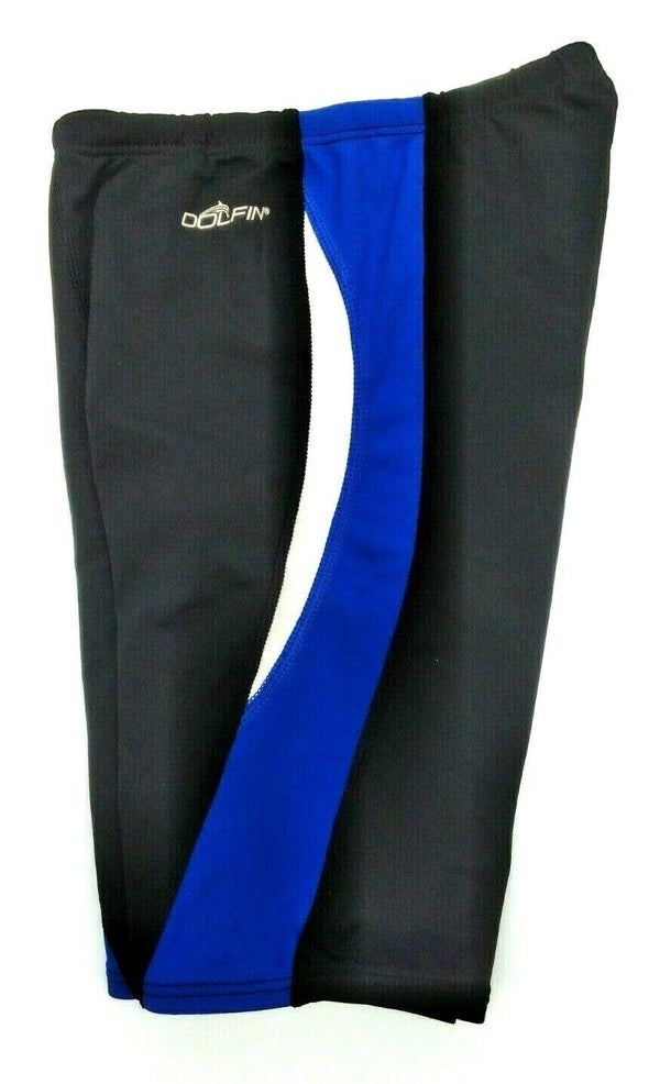 Dolfin Men's Swimwear Chloroban Color Block Jammer Costume Black Size 22