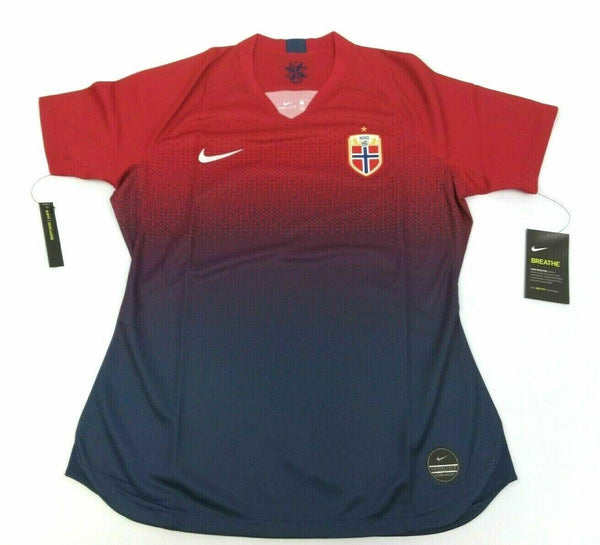 Norway Women's Soccer Jersey Nike Dri-Fit Short Sleeve Football Shirt - New