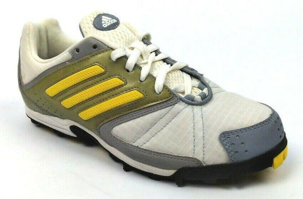 Adidas Men's Track and Field Cleated Running Shoes Neptune XS Gray Yellow Size 5