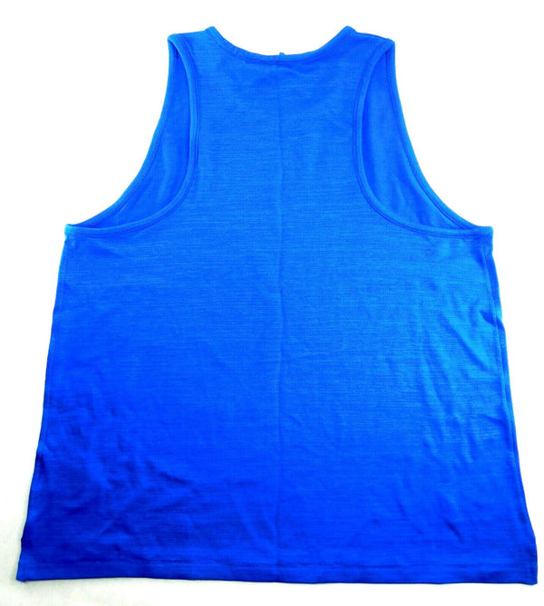 Calvin Klein Women's Tank Top Racerback Sleeveless Jewel Neck Vest Blue XL