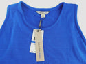 Calvin Klein Women's Jeans Tank Top Racerback Sleeveless Jewel Neck Vest Blue XL