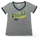 Touch by Alyssa Milano Women's T-Shirt Michigan Wolverines Sequin Grey Small