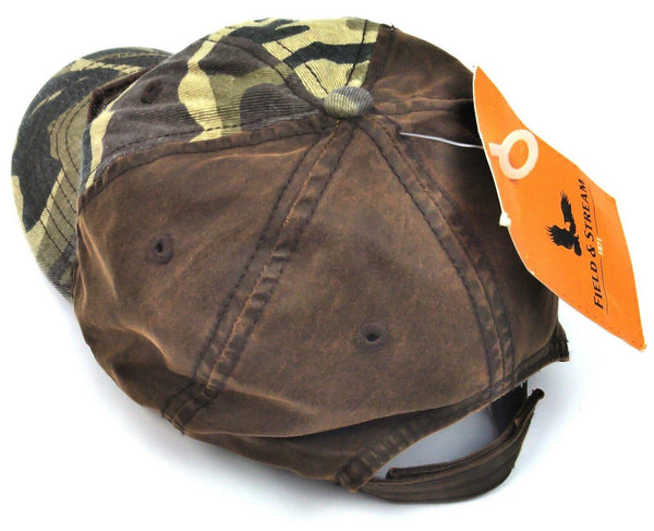 Field & Stream Men's Cap Camouflage Waxed Patch Adjustable Strap Camo One Size