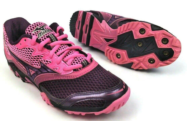 Mizuno Women's Spike Shoes Wave Kaze 5 Track & Field Pink Black Size 6W