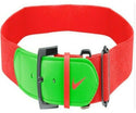 Nike Baseball 2.0 Belts Adjustable Adult Unisex OSFM Green Orange - 2 Pack