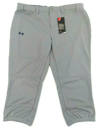 Under Armour Women's Lightweight Strike Zone Softball Baseball Pants Grey