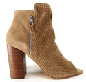 Jessica Simpson Women's Ankle Boots Open Toe Keris Totally Taupe Size 10
