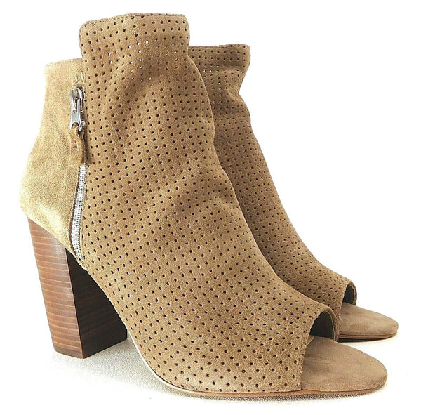 Jessica Simpson Women's Ankle Boots Open Toe Keris Totally Taupe Size 10