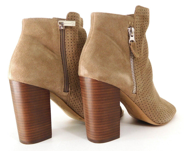 Jessica Simpson Women's Ankle Boots Open Toe Keris Totally Taupe Size 10