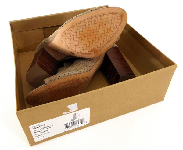 Jessica Simpson Women's Ankle Boots Open Toe Keris Totally Taupe Size 10