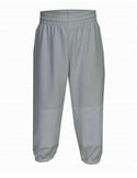 Alleson Unisex Youth Baseball Softball Pants Athletics Pull Up Grey