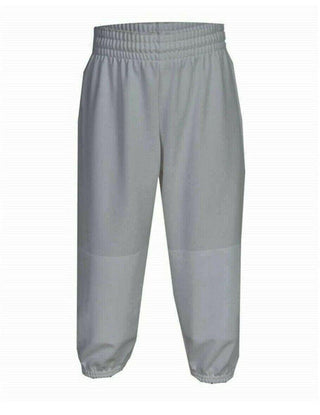 Alleson Unisex Youth Baseball Softball Pants Athletics Pull Up Grey