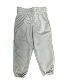 Alleson Unisex Youth Baseball Softball Pants Athletics Pull Up Grey