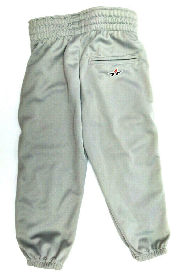Alleson Unisex Youth Baseball Softball Pants Athletics Pull Up Grey