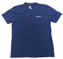 Gongshow Men's T-Shirt Under the Radar Half Button Short Sleeve Purple New