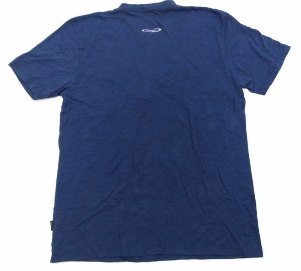 Gongshow Men's T-Shirt Under the Radar Half Button Short Sleeve Purple New