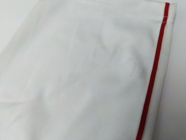 Wilson Youth Boy's Baseball Pants Relaxed Fit Warp Piped White Scarlet Large