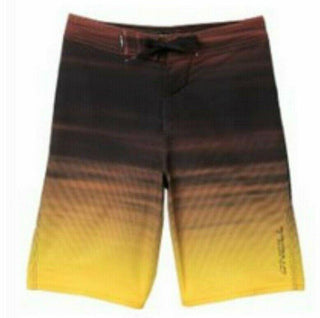 O'Neill Boy's Board Shorts Mysto Adjustable Tie Waistband Superfreak Ombre New