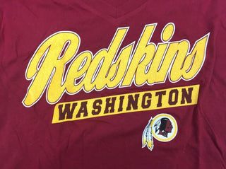 Redskins Washington Women's Football T-Shirt NFL Glitter Bling Maroon - Medium