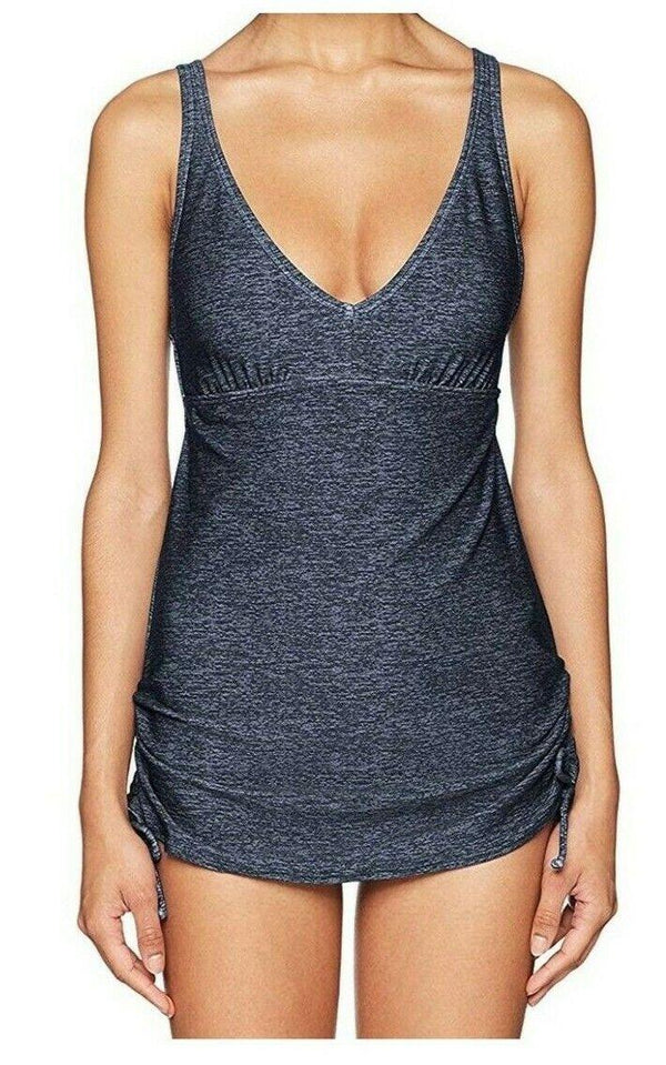 TYR Women's Swimsuit Mantra V-Neck Sheath with Contour Bra Cups Black Size 16