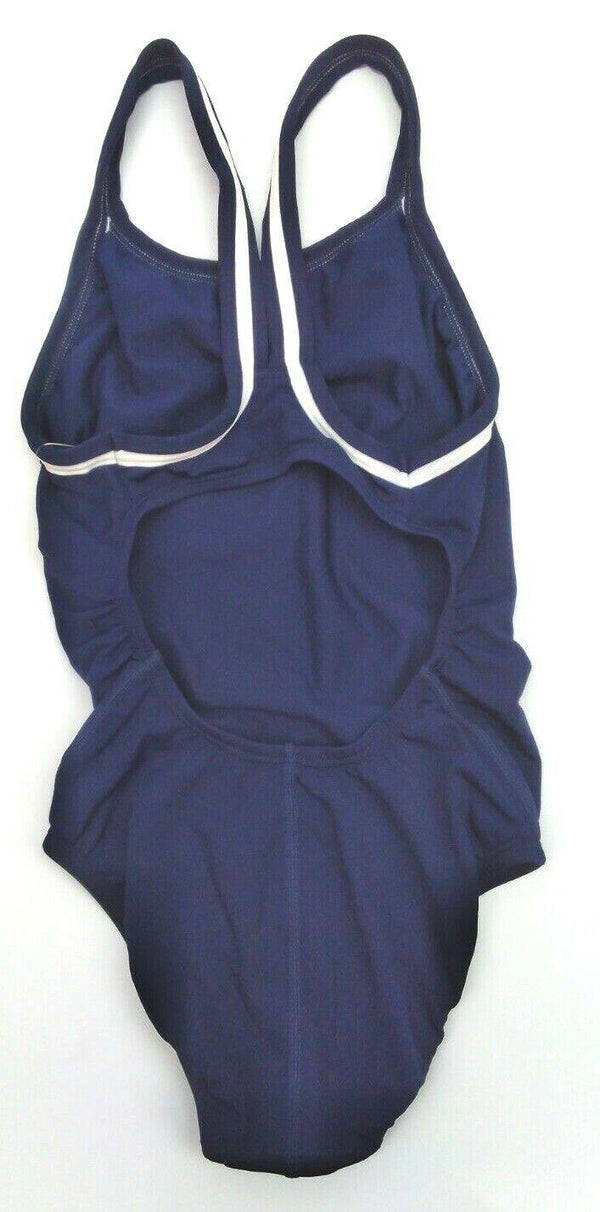 Dolfin Women's Swimming Tank Solids High Neck Costume Midnight Navy Size 30