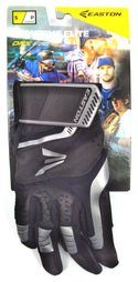 Easton Youth Boys' Baseball Batting Gloves Gametime Elite Grey Black Small