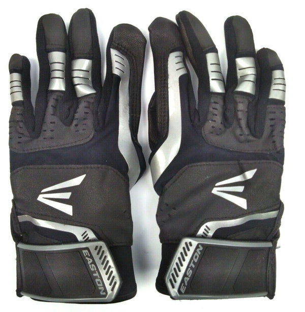 Easton Youth Boys' Baseball Batting Gloves Gametime Elite Grey Black Small