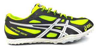 Asics Men's Hyper XCS Cross Country Running Shoes Lemon White Black Size 4 New