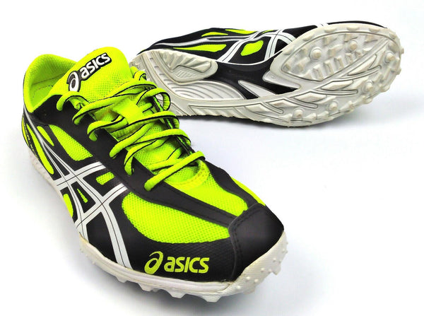 Asics Men's Hyper XCS Cross Country Running Shoes Lemon White Black Size 4 New
