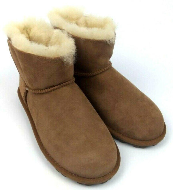 Kirkland Signature Kid's Shearling Slip on Warm Boots Chestnut NEW