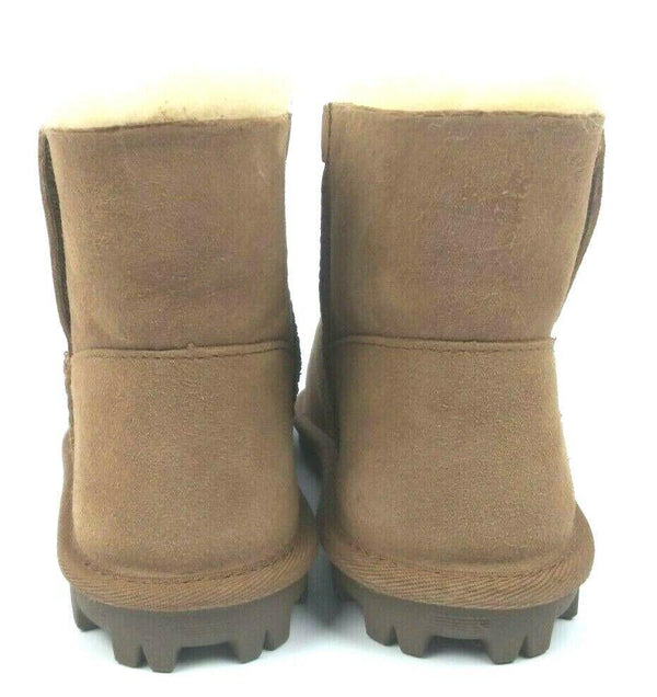 Kirkland Signature Kid's Shearling Slip on Warm Boots Chestnut NEW