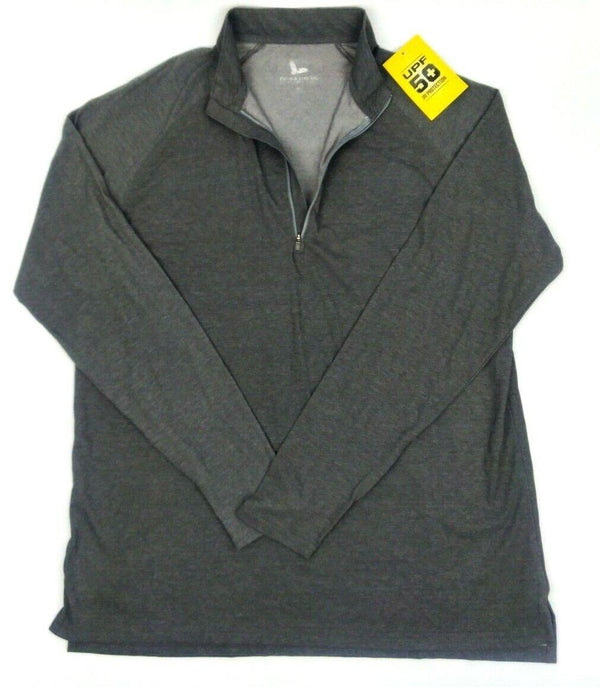 Field & Stream Men's Top Deep Runner 1/4 Zip Long Sleeve Charcoal Heather XL