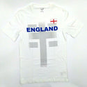 Team England World Cup Men's T-Shirt Soccer Federation One Team White Small New