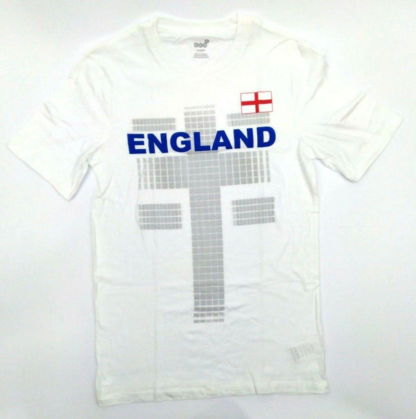 Team England World Cup Men's T-Shirt Soccer Federation One Team White Small New