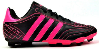 Adidas Goletto III Sparkle TRX FG Boy's Football Shoes Pink Black Size 4.5