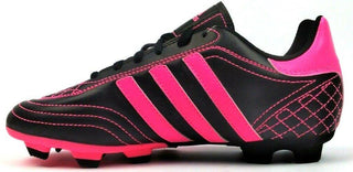Adidas Goletto III Sparkle TRX FG Boy's Football Shoes Pink Black Size 4.5
