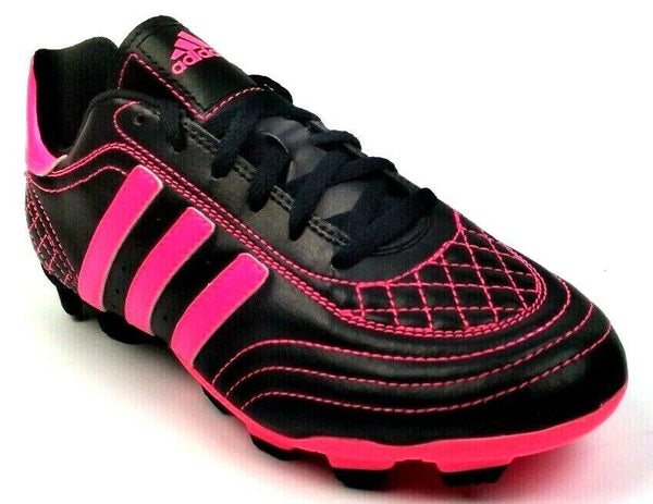 Adidas Goletto III Sparkle TRX FG Boy's Football Shoes Pink Black Size 4.5
