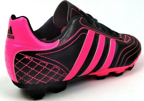 Adidas Goletto III Sparkle TRX FG Boy's Football Shoes Pink Black Size 4.5