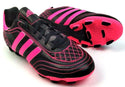 Adidas Goletto III Sparkle TRX FG Boy's Football Shoes Pink Black Size 4.5
