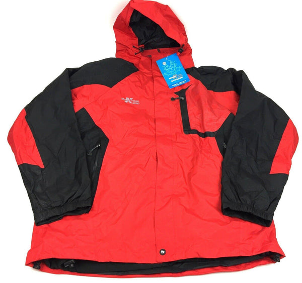 X-Mountain Spirit Men's Winter Jacket 3in1 Waterproof Breathable Red Coat XL New