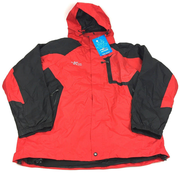 X-Mountain Spirit Men's Winter Jacket 3in1 Waterproof Breathable Red Coat XL New