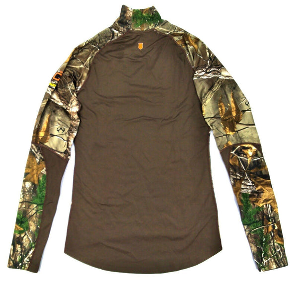 Field & Stream Women Base Layer Jersey Defense Midweight Mock Neck Realtree Xtra
