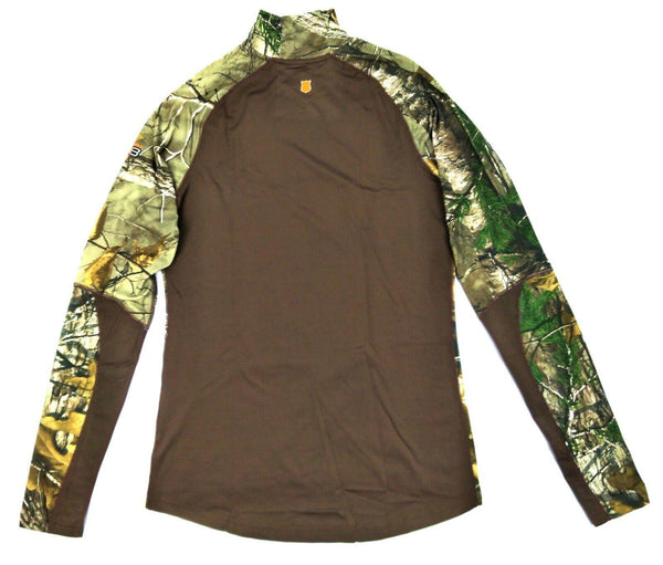 Field & Stream Women Base Layer Jersey Defense Midweight Mock Neck Realtree Xtra