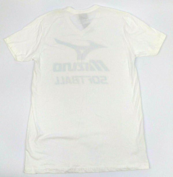 Mizuno Women's T-Shirt Neck Softball Short Sleeve V-Neck White