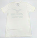 Women's Softball T-shirt Mizuno Short Sleeve V-Neck Tee White - New